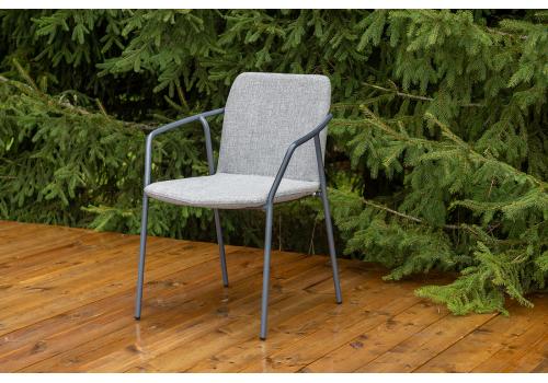  "Марокко" стул из текстилена nanotex, алюминиевый каркас, цвет серый, фото 1 