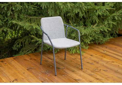  "Марокко" стул из текстилена nanotex, алюминиевый каркас, цвет серый, фото 2 