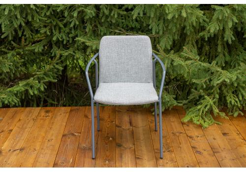  "Марокко" стул из текстилена nanotex, алюминиевый каркас, цвет серый, фото 3 