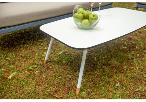  "Фиджи" лаунж-зона 5-местная плетеная из роупа (веревки), каркас алюминиевый темно-серый, роуп синий (KT18-014), фото 16 