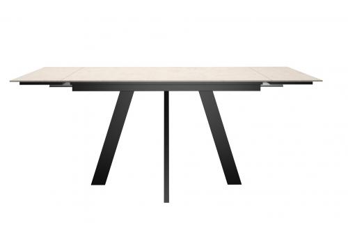  Стол DikLine DM140M Хромикс белый/опоры черные, фото 3 