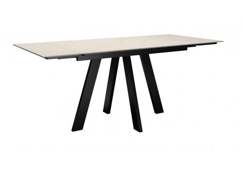  Стол DikLine DM110M Хромикс белый/опоры черные, фото 6 