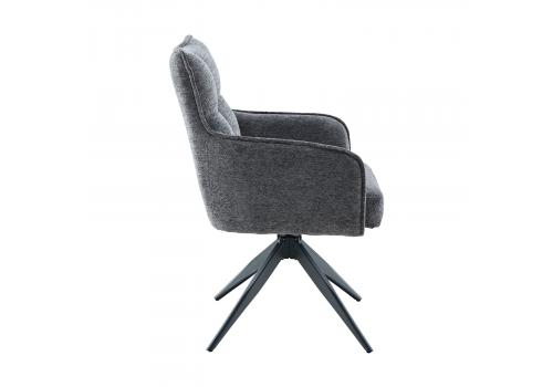  Стул DikLine 6826 т.к Серая Raven 15, опоры черные, фото 3 