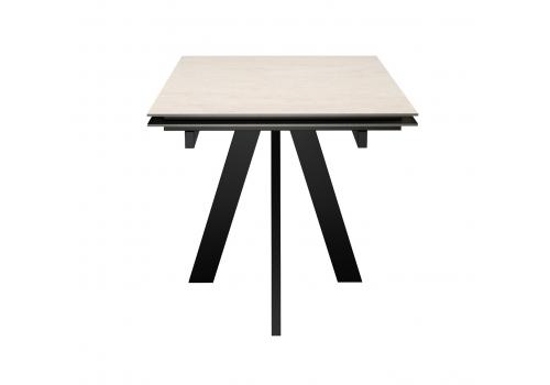  Стол DikLine DM110M Хромикс белый/опоры черные, фото 3 