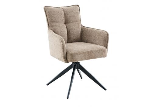  Стул DikLine 6826 т.к Темно-бежевая Raven 34, опоры черные, фото 1 