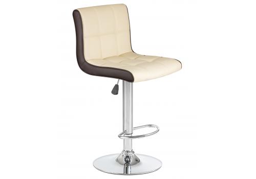  Стул барный DOBRIN CANDY, кремово-коричневый, фото 1 