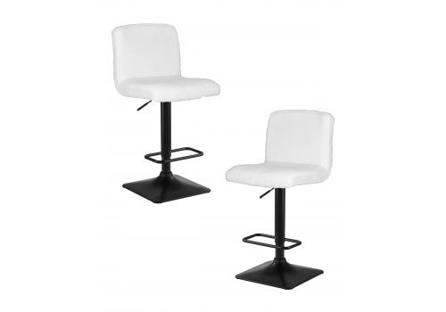  Набор 2 шт Стул барный DOBRIN LEO, белый букле (13), фото 1 