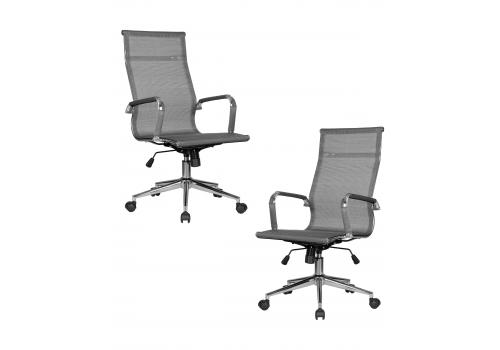  Набор 2 шт Офисное кресло для персонала DOBRIN CARTER, серый, фото 1 