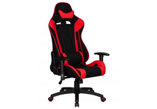  Кресло игровое DOBRIN DALLAS, черно-красная ткань, фото 1 