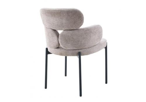  Стул DikLine 1311 т.к Темно-бежевая UF925-3, опоры черные, фото 4 