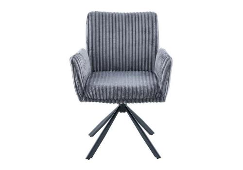  Стул DikLine 6827 т.к Серая Velo 13, опоры черные, фото 2 