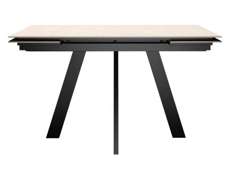  Стол DikLine DM140M Хромикс белый/опоры черные, фото 7 