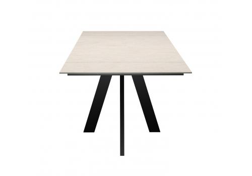  Стол DikLine DM140M Хромикс белый/опоры черные, фото 5 