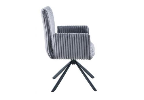  Стул DikLine 6827 т.к Серая Velo 13, опоры черные, фото 3 