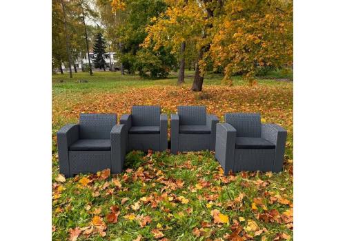  Комплект из 4-х кресел LANA LUX графит, фото 1 