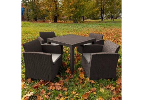  Комплект LANA MINI DINING L коричневый, фото 1 