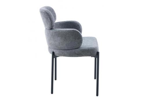  Стул DikLine 1311 т.к Серая UF925-12, опоры черные, фото 4 