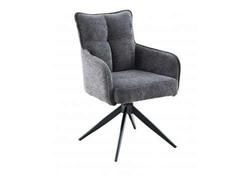  Стул DikLine 6826 т.к Серая Raven 15, опоры черные, фото 1 