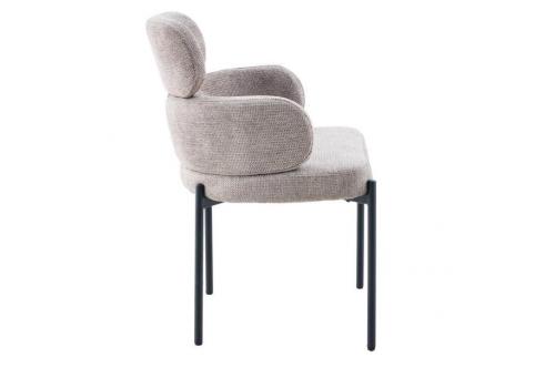  Стул DikLine 1311 т.к Темно-бежевая UF925-3, опоры черные, фото 3 