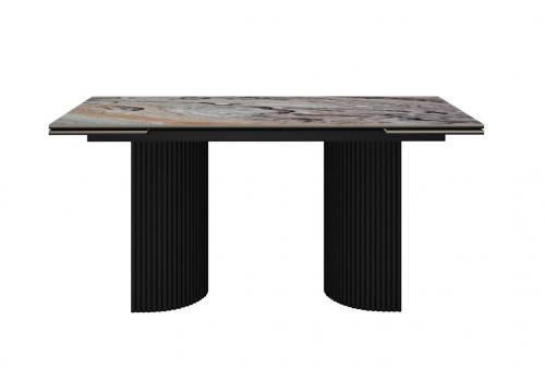  Стол DikLine EKD160, Керамика Venetian Brown Light глянец (К4), опоры черные (2 уп.), фото 3 