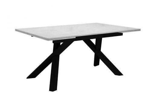  Стол DikLine DX140M Хромикс белый/опоры черные (2 уп.), фото 1 