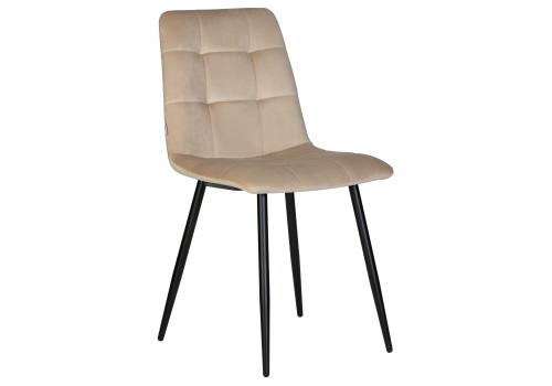  Стул обеденный DOBRIN CHILLY, Бежевый Holland 07, основание черный, фото 1 