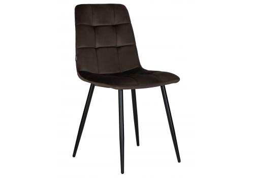  Стул обеденный DOBRIN CHILLY, Эспрессо Holland 74, основание черное, фото 1 