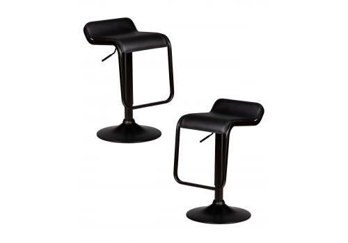  Набор 2 шт Стул барный DOBRIN CRACK BLACK, черный, фото 1 