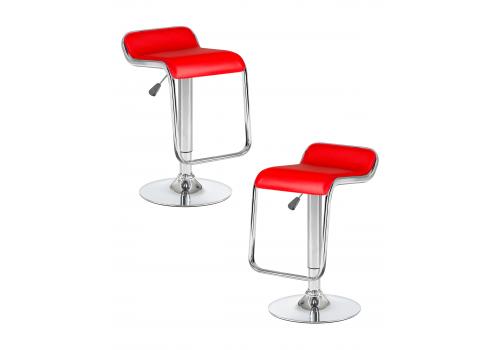  Набор 2 шт Стул барный DOBRIN CRACK, красный, фото 1 