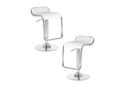  Набор 2 шт Стул барный DOBRIN CRACK, белый, фото 1 