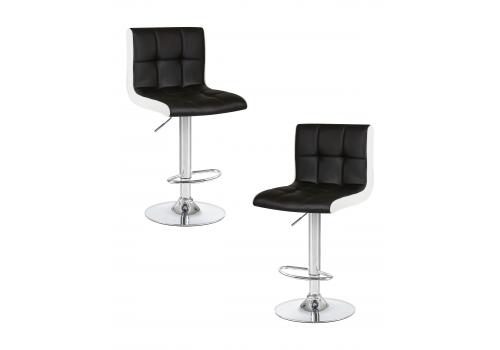  Набор 2 шт Стул барный DOBRIN CANDY, чёрно-белый, фото 1 