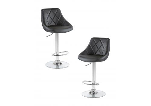  Набор 2 шт Стул барный DOBRIN LOGAN, чёрный, фото 1 