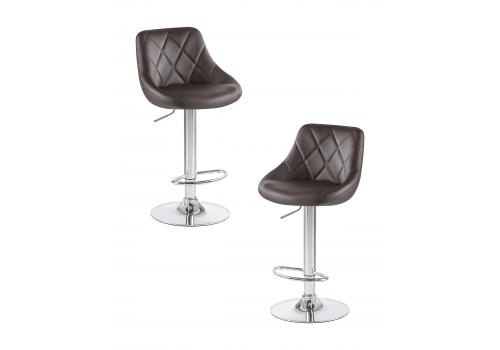  Набор 2 шт Стул барный DOBRIN LOGAN, коричневый, фото 1 