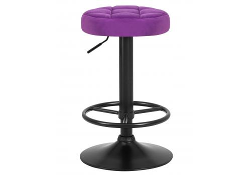  Табурет барный DOBRIN BRUNO BLACK, фиолет велюр (MJ9-58), фото 1 