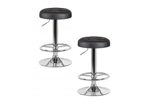  Набор 2 шт Табурет барный DOBRIN BRUNO, чёрный, фото 1 