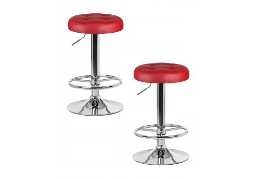  Набор 2 шт Табурет барный DOBRIN BRUNO, бордовый, фото 1 