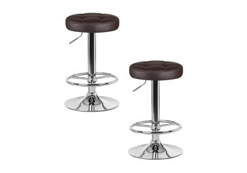  Набор 2 шт Табурет барный DOBRIN BRUNO, коричневый, фото 1 