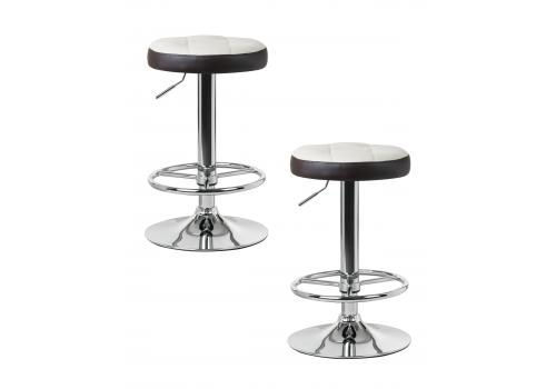  Набор 2 шт Табурет барный DOBRIN BRUNO, кремово-коричневый, фото 1 