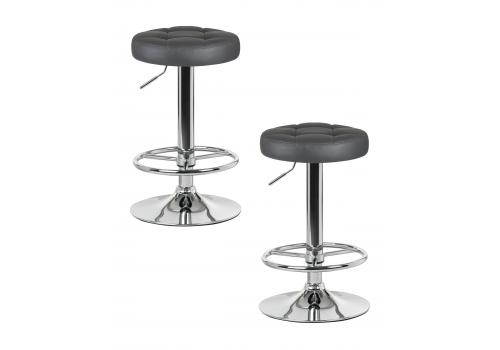  Набор 2 шт Табурет барный DOBRIN BRUNO, серый, фото 1 