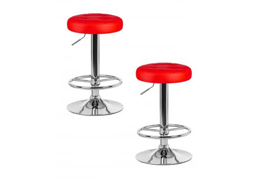  Набор 2 шт Табурет барный DOBRIN BRUNO, красный, фото 1 