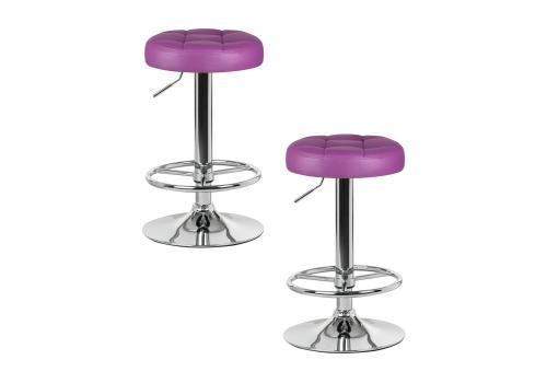  Набор 2 шт Табурет барный DOBRIN BRUNO, фиолетовый, фото 1 