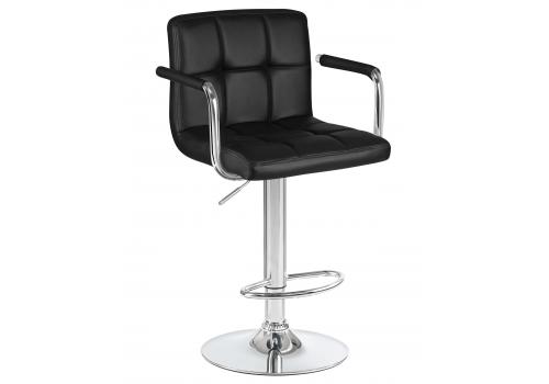  Стул барный DOBRIN KRUGER ARM, чёрный, фото 1 