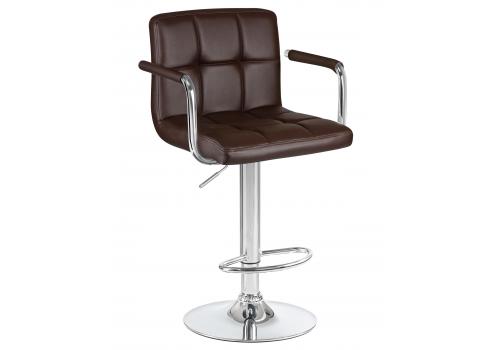  Стул барный DOBRIN KRUGER ARM, коричневый, фото 1 
