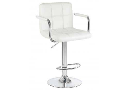  Стул барный DOBRIN KRUGER ARM, белый, фото 1 