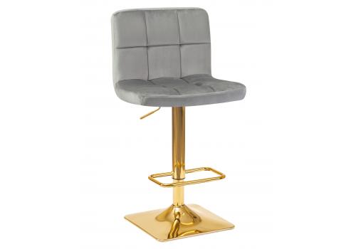  Стул барный DOBRIN GOLDIE, серый велюр (MJ9-75), фото 1 
