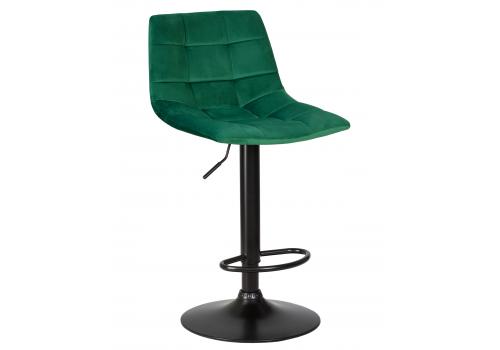  Стул барный DOBRIN TAILOR BLACK, зеленый велюр (MJ9-88), фото 1 