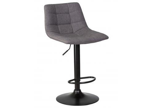  Стул барный DOBRIN TAILOR BLACK, серая ткань (188-55), фото 1 