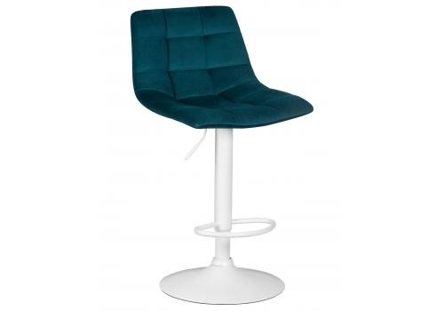  Стул барный DOBRIN TAILOR WHITE, морской волны велюр (MJ9-99), фото 1 
