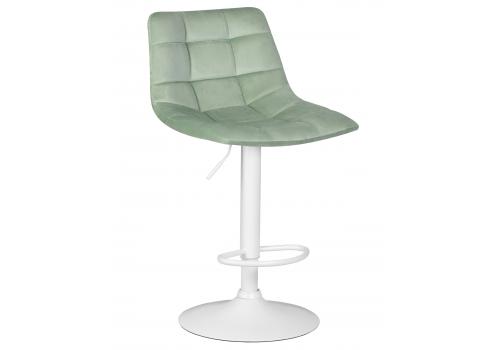 Стул барный DOBRIN TAILOR WHITE, пудрово-мятный велюр (MJ9-87), фото 1 