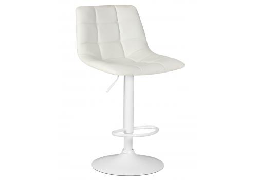  Стул барный DOBRIN TAILOR WHITE, белый PU, фото 1 
